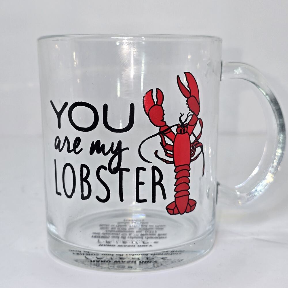 Friends TV Show “You Are My Lobster” Glass Mug Ross Rachel Quote Cup Warner Bros - Picture 2 of 7